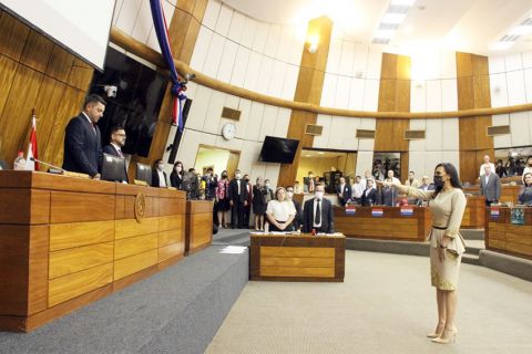 Guadalupe Aveiro asumió como diputada de Capital por la ANR